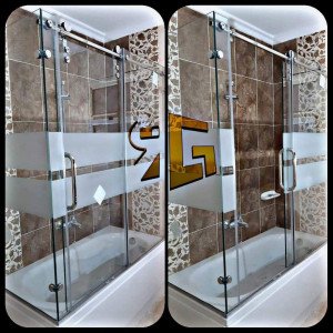 ابواب زجاج للحمامات